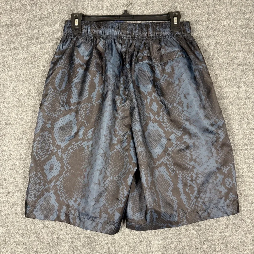 Jordan Retro 11 Snakeskin Basketball Shorts Men's Medium Blue Vintage Y2K